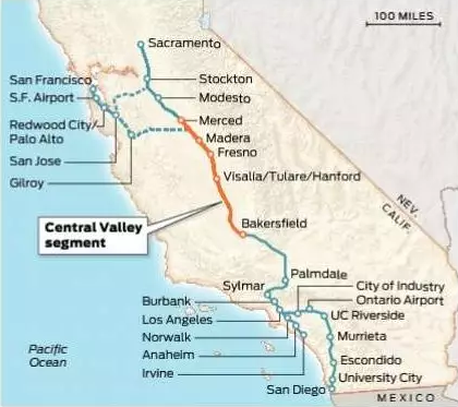 旧金山|  加州高铁签16亿合同 资金问题多高铁梦难圆